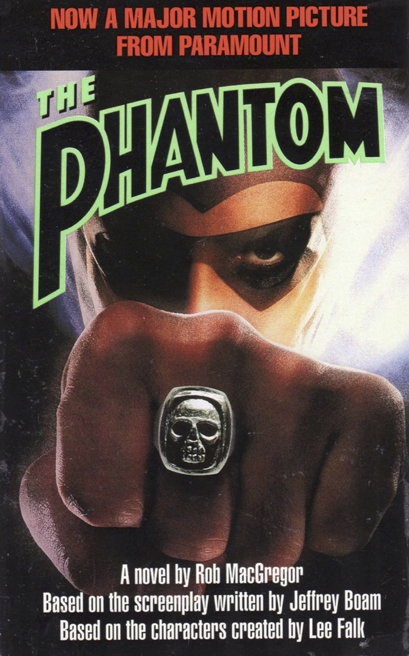 The Cover of the Novelization of The Phantom Motion Picture