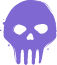 The Skull Mark, a purple skull